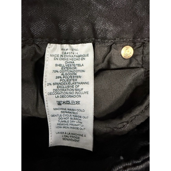 True Religion Jennie Curvy Super Skinny Jeans Black Mid Rise Womens Size 29 - Picture 7 of 12